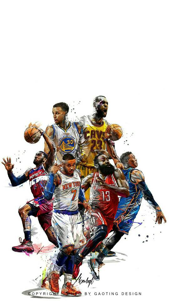 NBA全明星高清壁纸，让你的屏幕也能燃起来