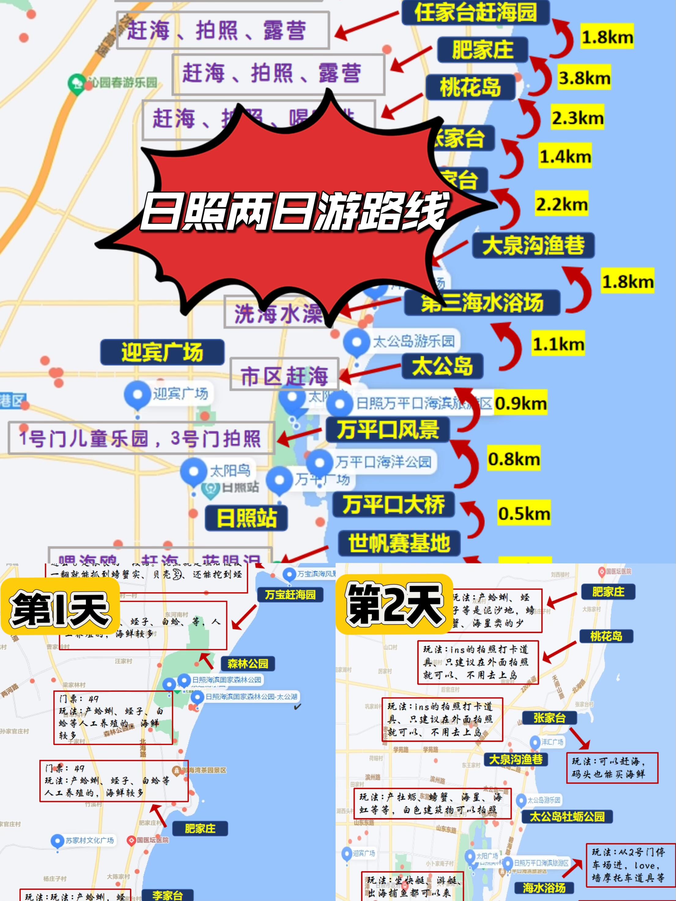 邯郸到日照旅游攻略，一场说走就走的海边自驾之旅